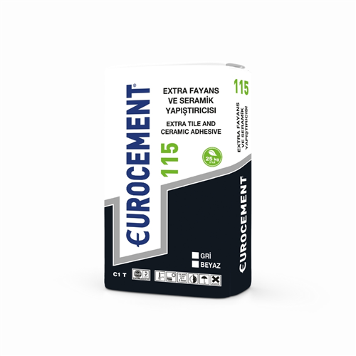 EUROCEMENT 115 SERAMİK YAPIŞTIRICI GRİ 25 KG